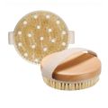 Durable Boar Bristle Body Brush Wooden Natural Shower Brushes Soft Dry Brushing for Exfoliation. 