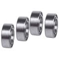 ZOROOM 10Pcs Miniature Sealed Metal Shielded Metric Radial Ball Bearing Model: MR106-ZZ 6X10X3mm & 10Pcs MR74-ZZ 4x7x2.5mm. 