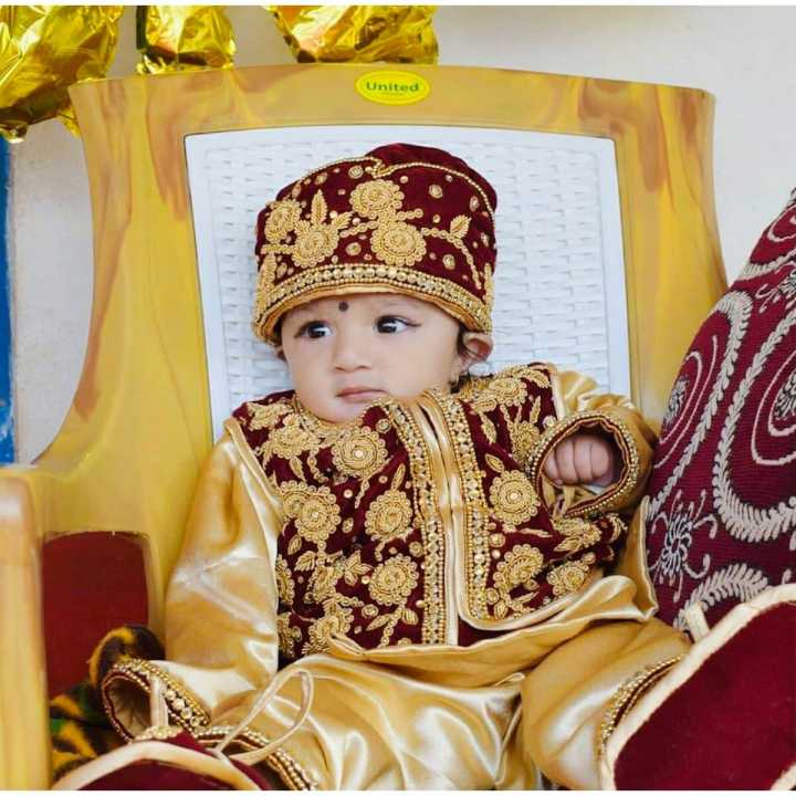 Baby Boy Embroided Pasni Dress Maroon Daraz .np