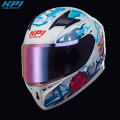 KPI Heritage Edition Full Face Helmets For Bike | Limited Edition Printed Full Face Helmet With High Impact Shock Absorbent Shell. 