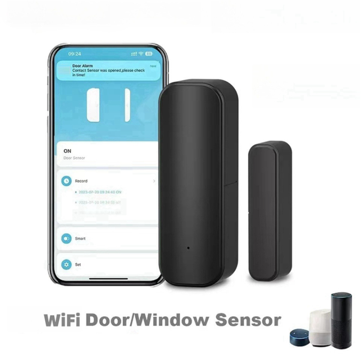2X%20Tuya%20Smart%20Door%20Window%20Sensor%20Home%20Indoor%20Door%20Magnetic%20Detector%20Compatible%20with%20&%20Home%20Black%20-%20Image%202