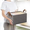 ( pack Of 4 ) Clothes Storage Box Foldable Wardrobe Organizer and Storage Box Household Thickening and Wear-Resistant Clothing Finishing Box. 