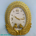Stylish Design Gold Peacock Fancy Model Wall Clock. 