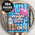 High Quality Fitness Tracker Weight Loss Plan Book 12 Weeks Wellness Planner Fitness Journal 104 Pages Goal Setting Diet Meal Notepad Health. 