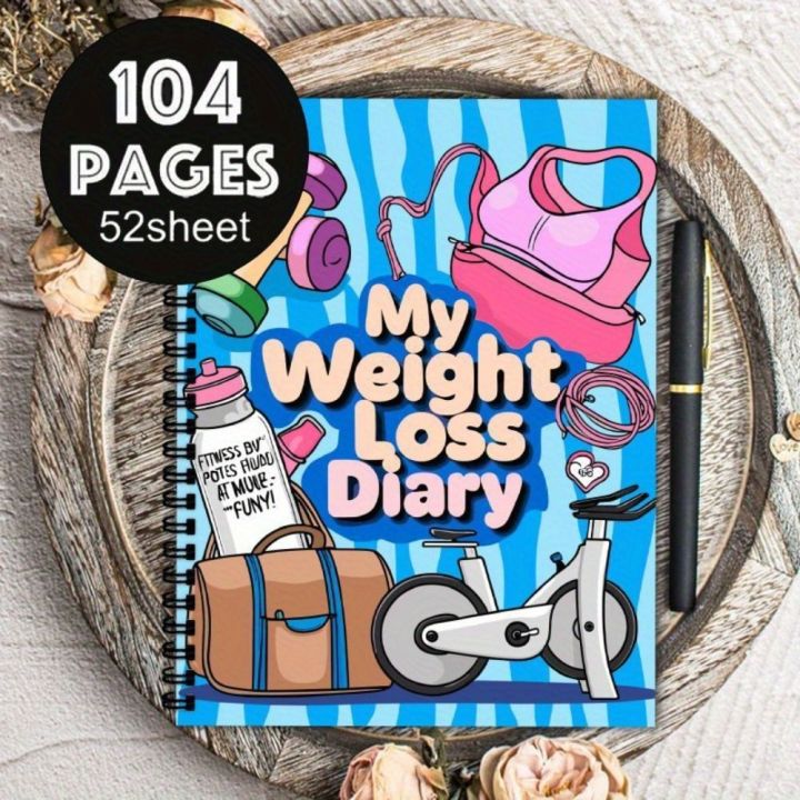 High Quality Fitness Tracker Weight Loss Plan Book 12 Weeks Wellness Planner Fitness Journal 104 Pages Goal Setting Diet Meal Notepad Health