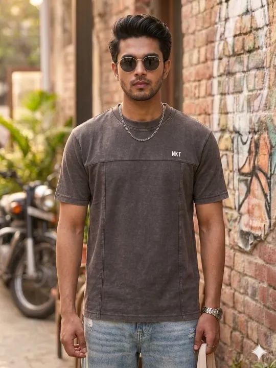 NKT%20Vintage%20Wash%20Panel%20Stitch%20Tee%20%7C%20Slim%20Regular%20Fit%20Cotton%20Tee%20%7C%20Minimalist%20Summer%20Top%20Top%20For%20Men%20-%20Image%204