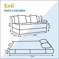 Surya Sofa Cum Bed. 