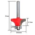 5Pcs 6mm Shank Corner Round Over Router Bit with Flush Milling Cutter. 