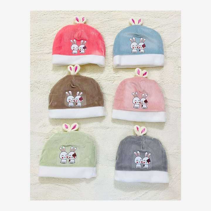 MoonCare%20-%20Baby%20Cotrise%20Topi%20Rabbit%20Ear%20Cap%20-%20Image%202