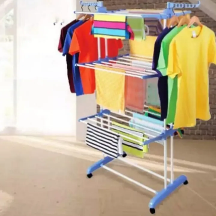 Heavy%20Duty%20Stainless%20Steel%20Double%20Pole%20Foldable%20Cloth%20Dryer%20/%20Clothes%20Drying%20Stand%20-%20Clothes%20Stand%20%7C%20-%20Image%204