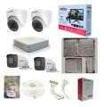 Hikvision 4 Channel HD CCTV Package with DVR,500 GB Hard Disk ,19" Monitor,CCTV Junction Box &  DVR Box With Locker. 
