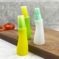 Heat-Resistant Silicone Oil Brush Bottle Oil Dispenser Curved Bottle with Lid Barbecue Oil Brush with Scale Baking Brush Bottle Butter. 