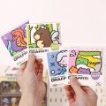 DIY Mini Cartoon Coloring Book Portable Note Coloring Watercolor Coloring Book 25Sheets Doodle Books Children's Art. 