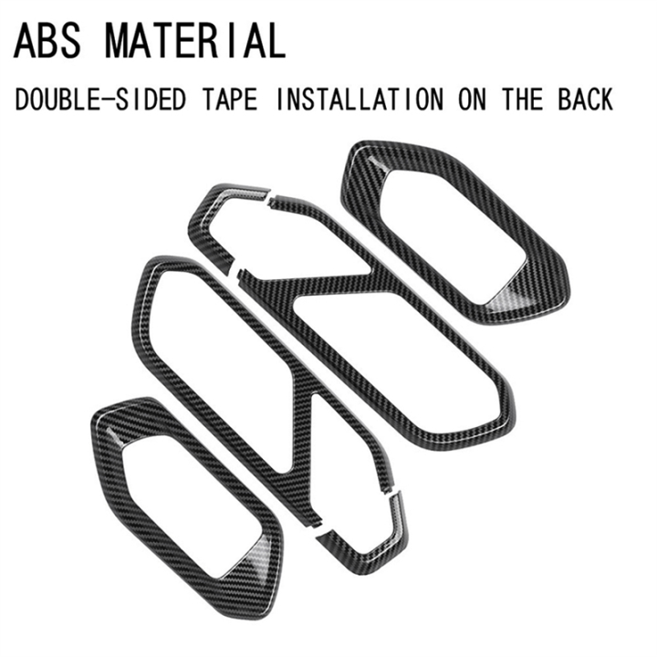 Car Interior Door Handle Bowl Panel Frame Cover Trim Sticker for Toyota ...