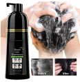 Herbal 2 in 1 Hair Dye Instant Black Hair Shampoo for Women & Men 400ml. 