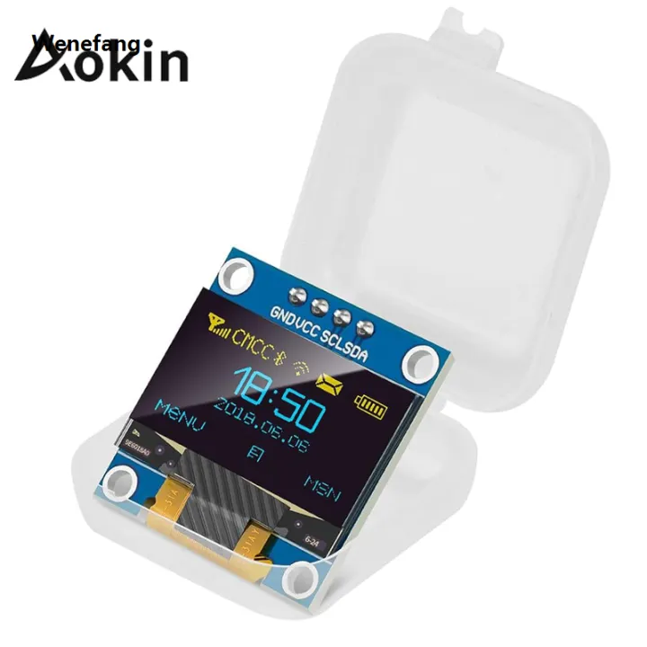 Wenefang Aokin 0.96 Inch OLED Display Module SSD1306 I2C IIC SPI Serial ...