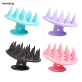 Sutuiying Silicone Shampoo Head Scalp Massage Brush Silicone Body Brush Hair New Washing Comb SPA Bath Shower Brush Salon Hairdressing Tools. 