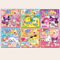 Sanrio Magnetic Quiet Book Kuromi My Melody Cinnamoroll Handmade DIY Repeatable Toy Magnetic Stickers Handmade Toys For Girls. 