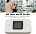 Pocket 4G WiFi Router, 3000mah Battery Mini Travel Wireless Router, Up to 300Mbps High Speed WiFi Router, SIM Card. 