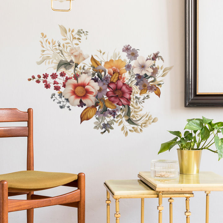 NEW%20Self%20Sticking%20to%20Wall%20Home%20Decoration%20Bedroom%201pcs%20Vintage%20Romantic%20Plants%20Flower%20Porch%20Sticky%20-%20Image%204