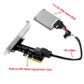 Plastic Pcie Expansion Riser Card U.2 Port Card for Nvme SSD Converter Hard Disk Expansion Card for Desktop. 