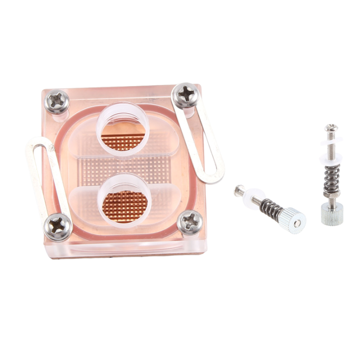 Front Hole CPU Water Cooling Block Cooler Acrylic Transparent South ...