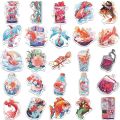 Mini Born 10/30/50pcs Good Luck Koi Carp Stickers Kawaii Fish Cartoon SticProfesional ker Decals for Laptop Phone Notebook Car Waterproof Kid Toy Gift. 
