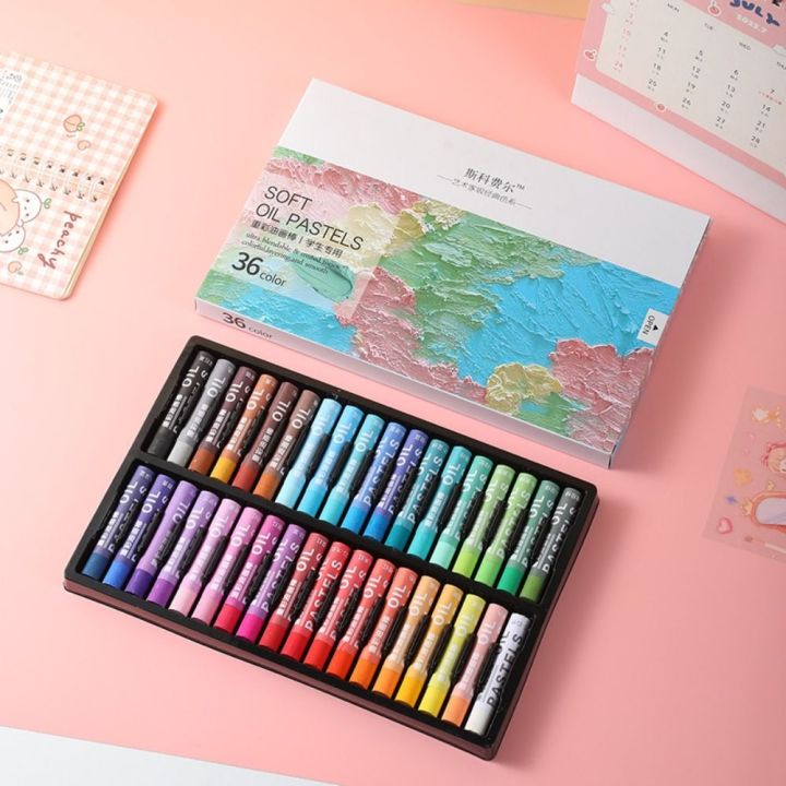 12/24/36/48PCS%20Durable%20Morandi%20Oil%20Pastels%20Professional%20Macaron%20Oil%20Paint%20Beginner%20Art%20Supplies%20-%20Image%203