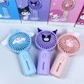 Sanrio Cartoon Portable Handheld Small Fan Cute Mini Kuromi Melody Children Students Desktop Small Electric Fans. 