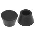 40PCS Black Chair Couch Table Rubber Furniture Leg End Caps 16mm Dia. 