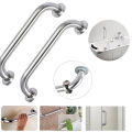40cm Stainless Steel Grab Bar 2pcs - Bathroom Safety Handle & Towel Holder Wall Mount. 