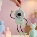 Smart Rechargeable Robot Suction Cup Fan Quiet Operation Flexible Bendable Desk Fan 5 Speed Adjustable Digital Display Ice-Cooling Fan Commuting. 