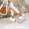 Fluffy Anti-freeze Plush Snow Boots Warm Thick Soles Flat Boot Non-slip Soft Outdoor Shoes for Winter. 