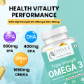 OSOAA Omega 3 Fish Oil Supplement| Fish Oil softgels With No Fishy Burps Improves Memory, Vision, Heart, Joints & Brain Health. 