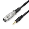 3.5mm Jack Male Plug TRS to XLR Female Cable Extension for Condenser Microphone (5M). 