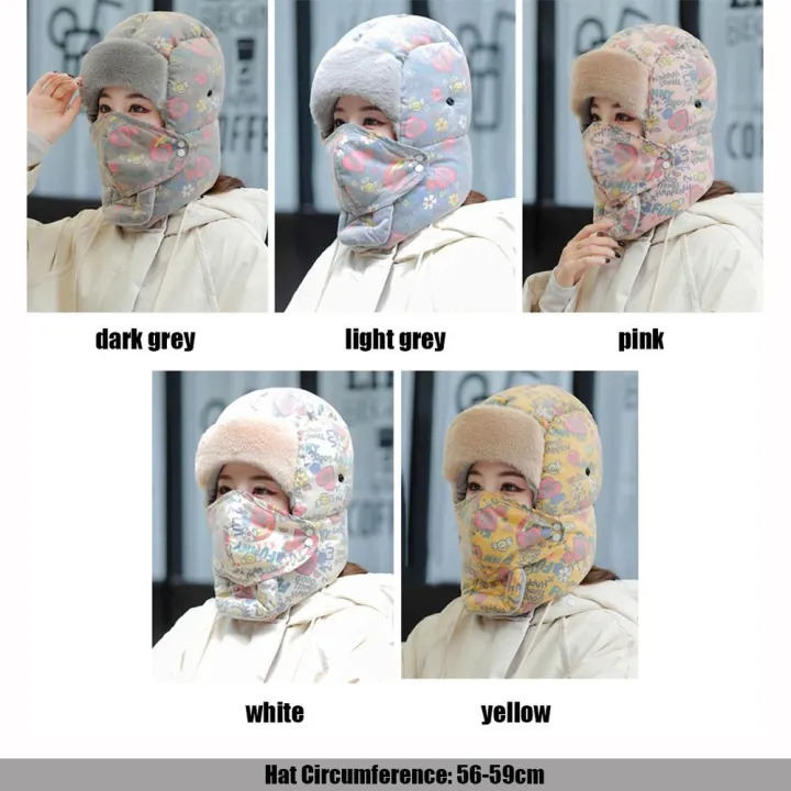 Women%20Girls%20Faux%20Fur%20Ski%20Cap%20Bomber%20Hats%20Ushanka%20Russian%20Earflap%20Bonnet%20Trapper%20Hat%20-%20Image%202