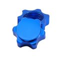 fasdaga 8Pcs Aluminum Wheel Hub Cover Anti-Dust Cover 17mm Hex Nut for 1/8 RC Car,Red & Blue. 