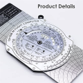 E6B Metal Circular Slide Rule Flight Computer Aviation Plotter Circular Slide Rule Used in Aviation Flight Training. 