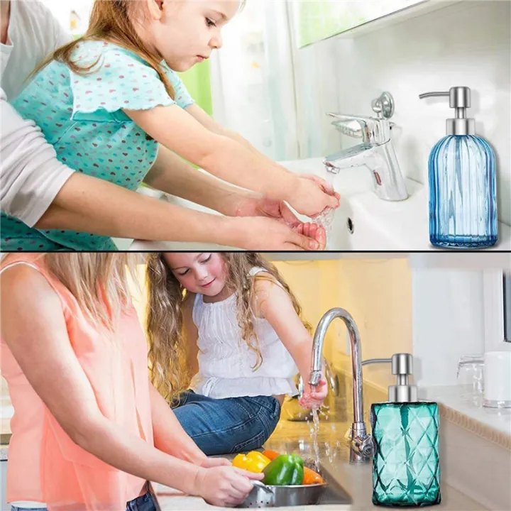 JAERBEE%208Pcs%20Soap%20Dispenser%20Pump%20Replacement%20Stainless%20Steel%20Lotion%20Dispenser%20Pump%20for%20Regular%2028/400%20Neck%20Bottles%20for%20Bathroom%20-%20Image%206