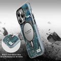 Youngkit Futuristic Magsafe Case For iPhone 12 Pro Max Circuit Design Protective Cover. 