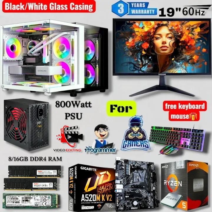 Transparent%20Gaming%20PC%20(Ryzen%205%205500%20+%20Nvidia%20GT730%204GB%20Graphics)%20or%20Ryzen%205%205600GT,%20800Watt%20PSU%20Pairs%2019"%20Monitor,%20%208/16GB%20DDR4%20RAM,%20512/256GB%20Nvme%20M.2%20SSD%20Gaming%20CPU%20-%20Image%2010