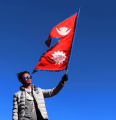 Nepal National Flag - 4 feet. 