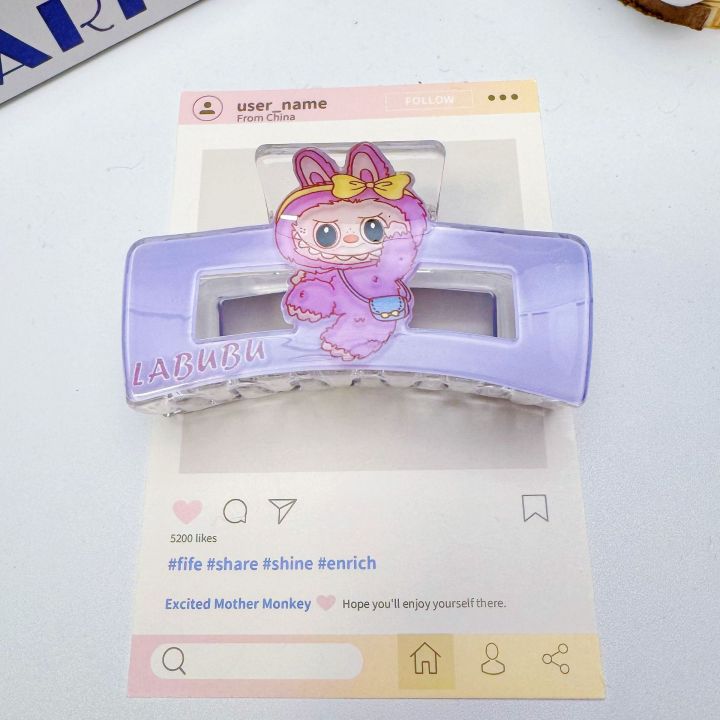 Cute%20rabu%20cloth%20children's%20hair%20accessories%20medium%20small%20square%20acrylic%20grip%20student%20beautiful%20girl%20hair%20grab%20sweet%20hairpin%20-%20Image%208