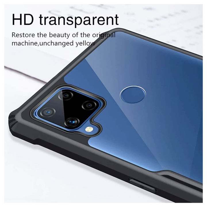 Realme%20C15%20Bumper%20Case%20%7C%20Back%20Hard%20Transparent%20Clear%20Shockproof%20TPU%20Phone%20Cover%20%7C%20-%20Image%203