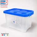 Bagmati Big Smart Box Multipurpose Plastic Storage Container Box With Lock (Clear/Transparent) – Rectangular 25 Liter. 