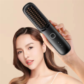 Wireless Hair Straightening Comb Straightening Comb Curling Iron Hair Straightener Black. 