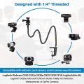 Camera Bracket with Enhanced Desk Jaw Clamp Flexible Gooseneck Stand for Webcam Brio 4K C925E C922X C922. 