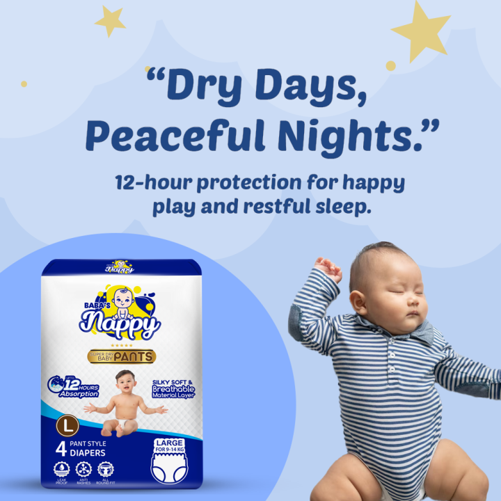 Baba's%20Nappy%20Baby%20Pull%20Up%20Diaper%20Small%20Pack,%20Large%20-%204Pcs%20-%20Image%202