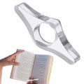 Modeow Finger Book Holder Portable Acrylic Book Page Holder Thumb Ring Reading Aid for Easy Page Turning Lightweight Page Marker for Readers. 