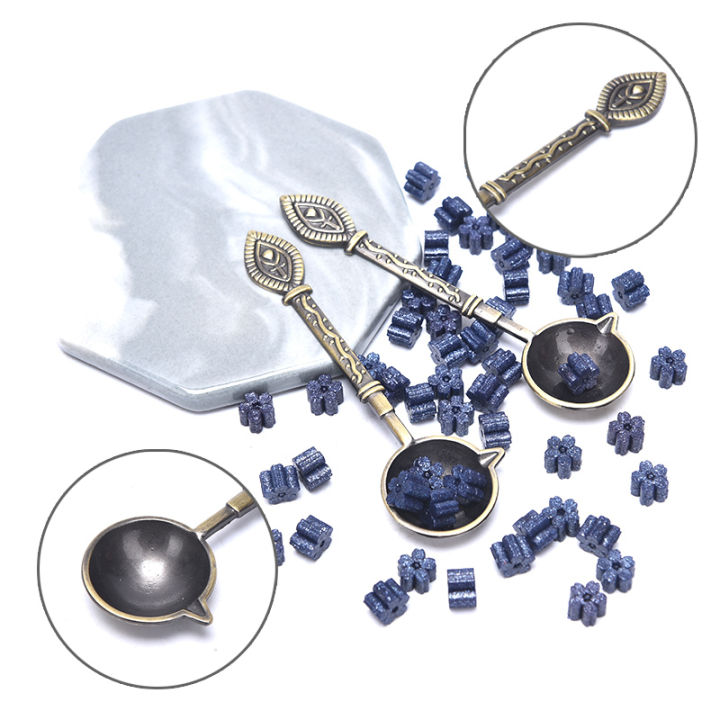 Anti-Hot Sealing Wax Spoon vintage metal handle Wax Spoon DIY Ancient Seal Retro ZHANGBEI